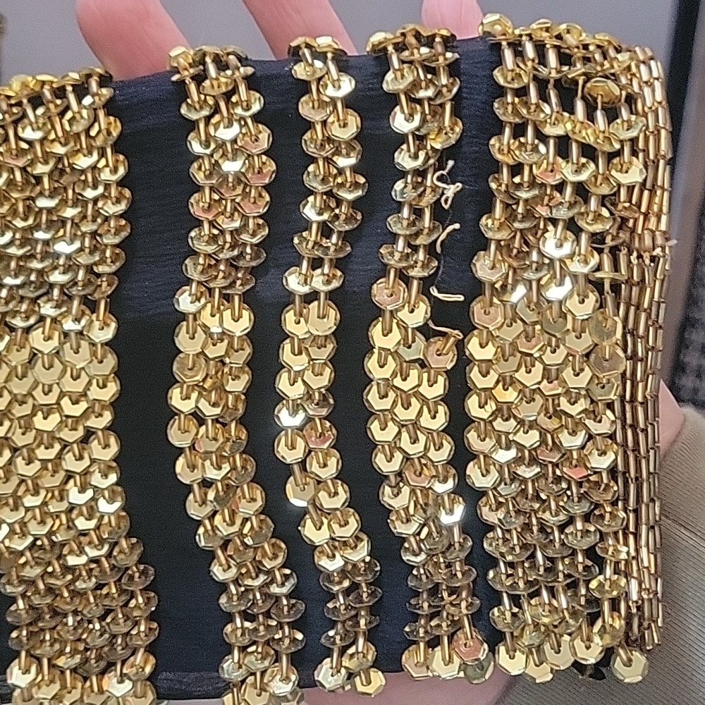 Gold Sequin Spenser Jeremy Jacket - image 3